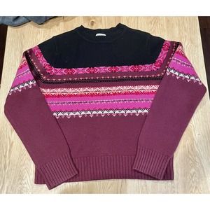 St. Johns Bay 100% Lambswool Sweater Washable Pink Size Medium